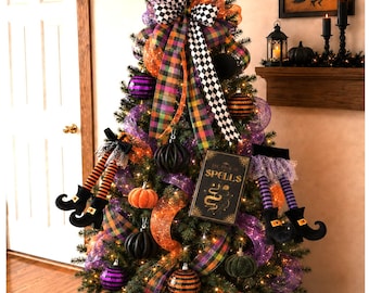 Halloween Tree Kit, Witch Spellbook Tree Kit, Halloween Decor
