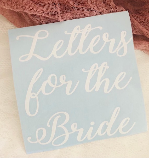 Card Box Decal: Personalized Wedding Letters (Gold, Silver, Custom Color)