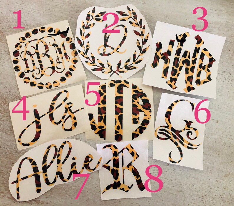 Leopard Print Vinyl Decal Fashionable Gifts for Her Best Etsy