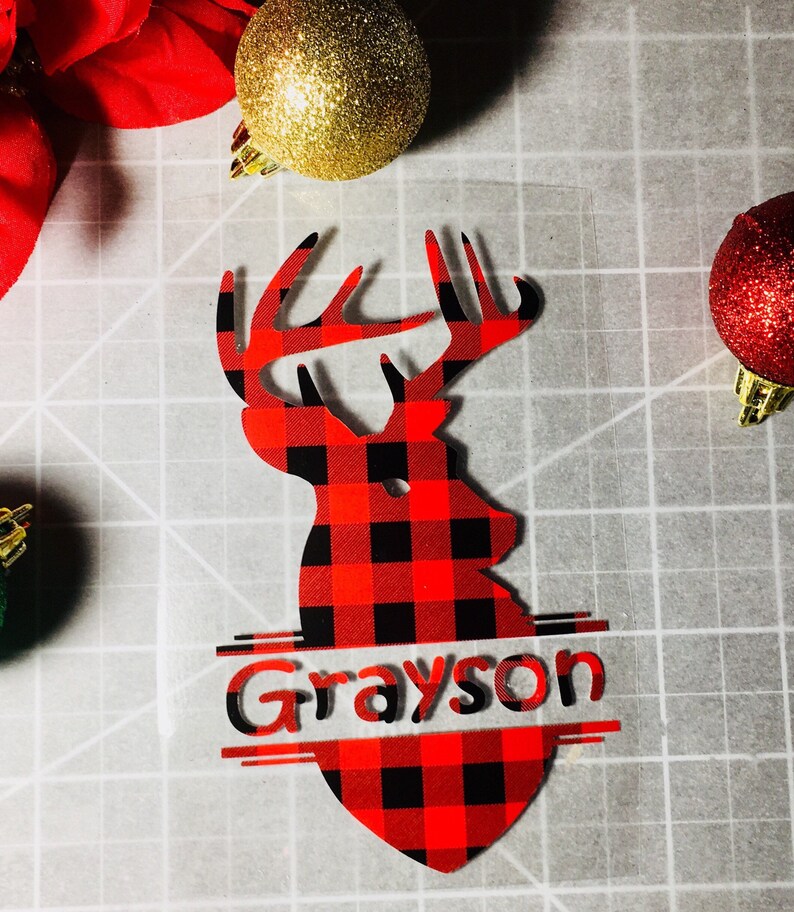 Matching Christmas Shirt Iron Ons Buffalo Plaid Holiday Deer | Etsy