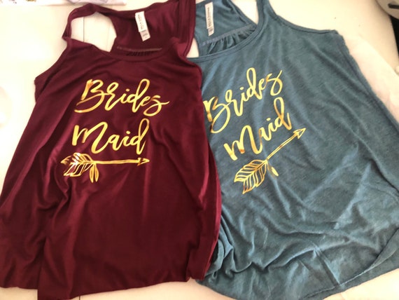Bachelorette Party Racerback Tanks, Bridesmaid Shirts, Girls Trip