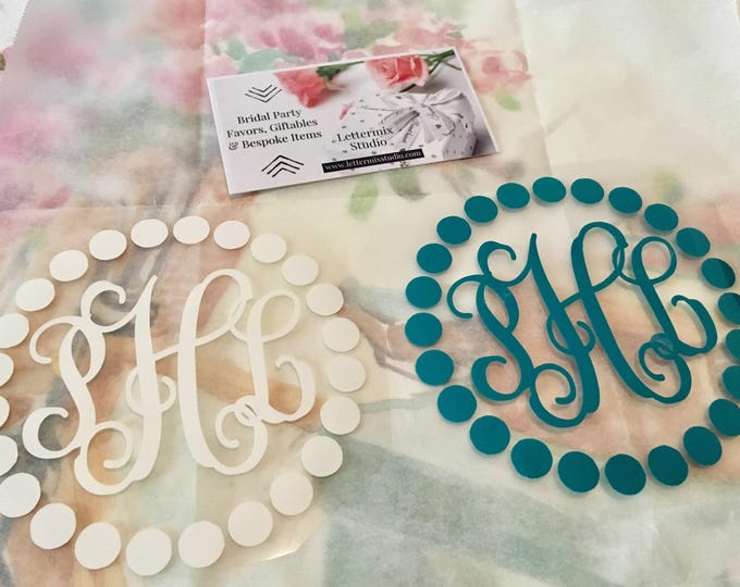 Preppy Monogram Shirt Decal: Iron-On Vinyl for Back to School