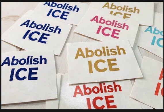 ICE out Stickers, Protest Decals, Car Windows Neighborhood Decals