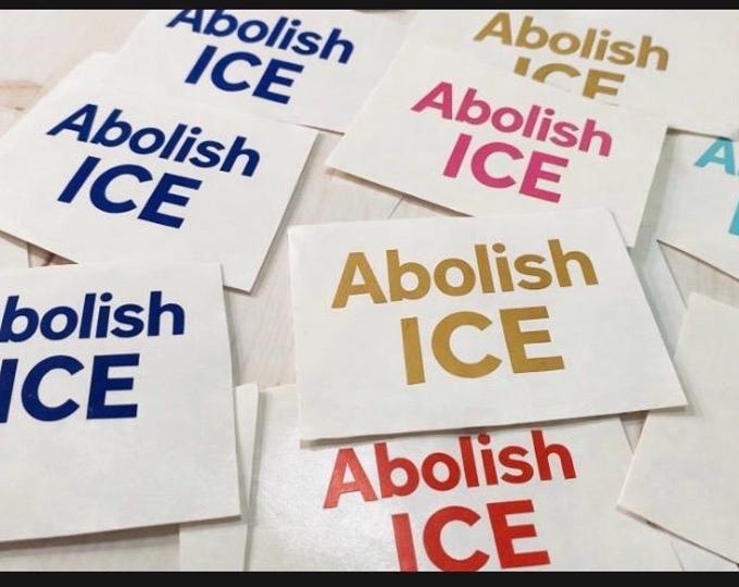 ICE out Stickers, Protest Decals, Car Windows Neighborhood Decals