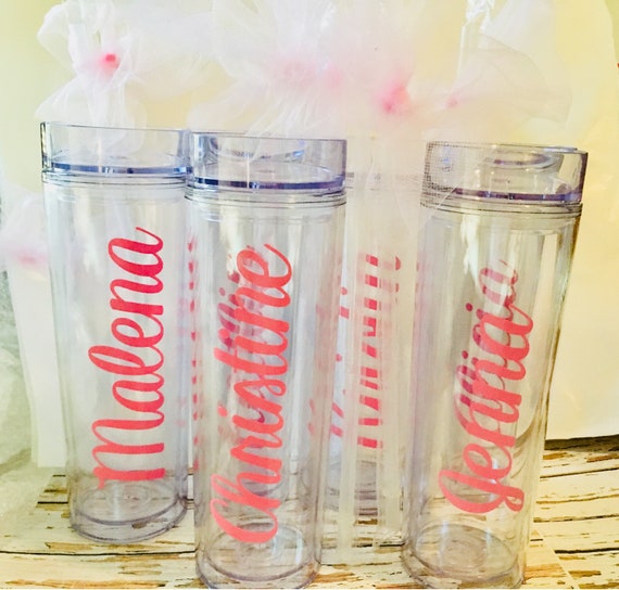 Personalized Bridal party favors, Custom tumblers, Gifts