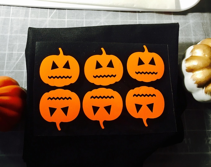 Iron On Pumpkin Set: Fall Craft Supplies - Easy DIY Projects