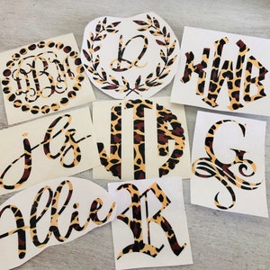 Leopard Print Vinyl Decal, Fashionable Gifts for Her, Best Friend Gifts, Gifts