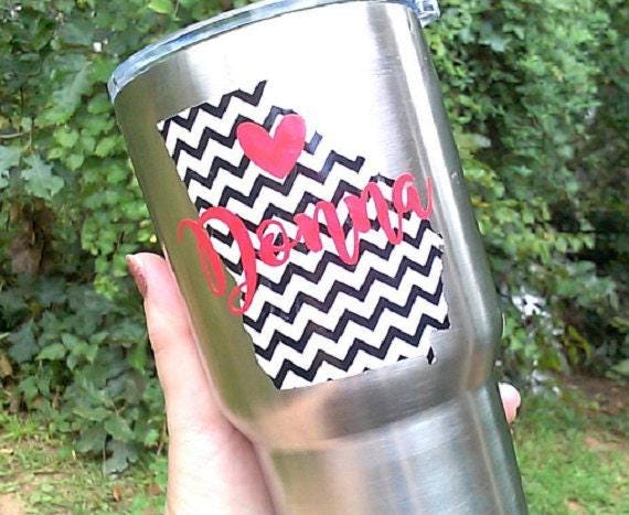 Georgia State Shape Decal, Personalized Name (Cup or Car Sticker)