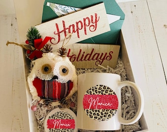 Ready to Give Gift Box with Mug, Coasters, ornament and card