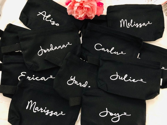 Personalized Bridesmaid Makeup Bags Gift, Gifts