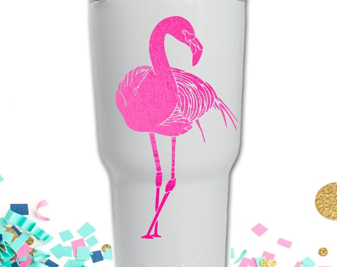 Flamingo decal for Cups, Decal only