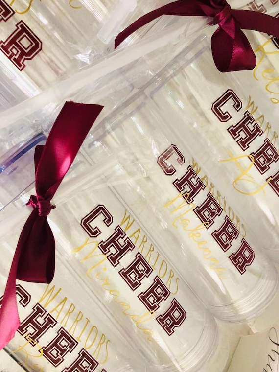 Personalized Cheer Tumblers: Bulk Cheerleading Gifts