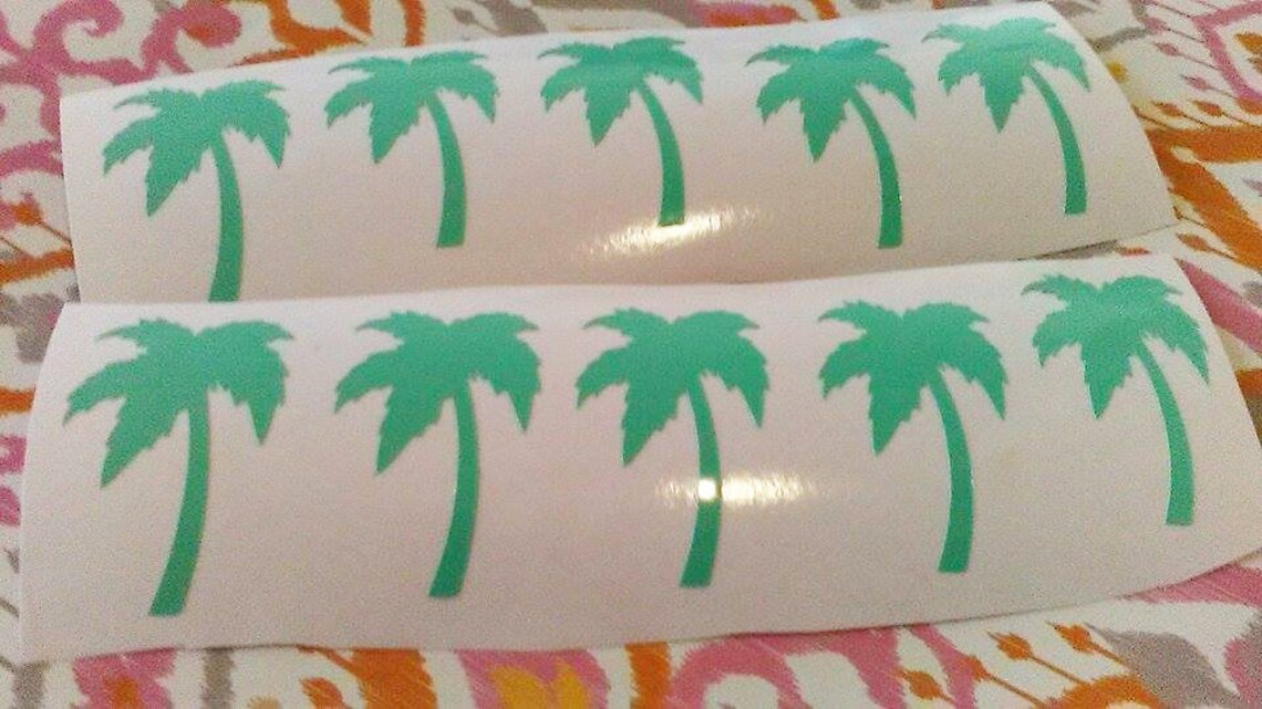 Palm Tree Stickers Palm Tree Decorations Summer Party Decor Etsy