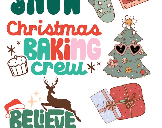 Temporary Tattoos: Christmas and Fall Party Favors - Easy Wash Off