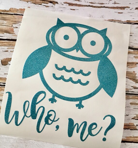Owl Decal: Custom Woodland Vinyl Sticker (Car Window or Cups)