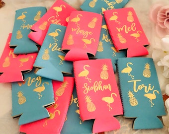 Personalized Tall Can Holders: Bridesmaid Gifts, Corporate Gifts