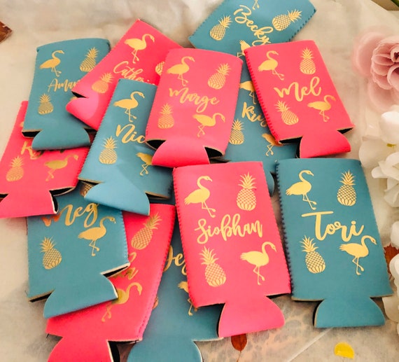 Personalized Tall Can Holders: Bridesmaid Gifts, Corporate Gifts