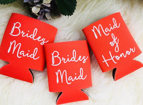 Personalized Bridal party invites, Bridesmaid proposal Can sleeve invite, Gifts