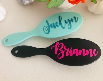 Personalized Detangling Hairbrush: Custom Name Gift