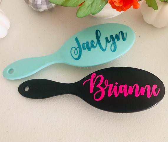Personalized Detangling Hairbrush: Custom Name Gift