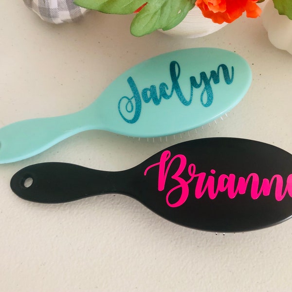 Detangling hairbrush, Personalized brush, Brush with name, Dance team gifts, Gifts