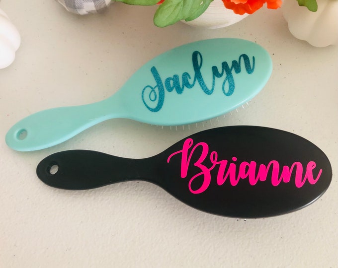 Personalized Detangling Hairbrush: Custom Name Gift