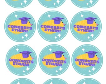 Graduation Stickers for gift packages | Graduation party gifts