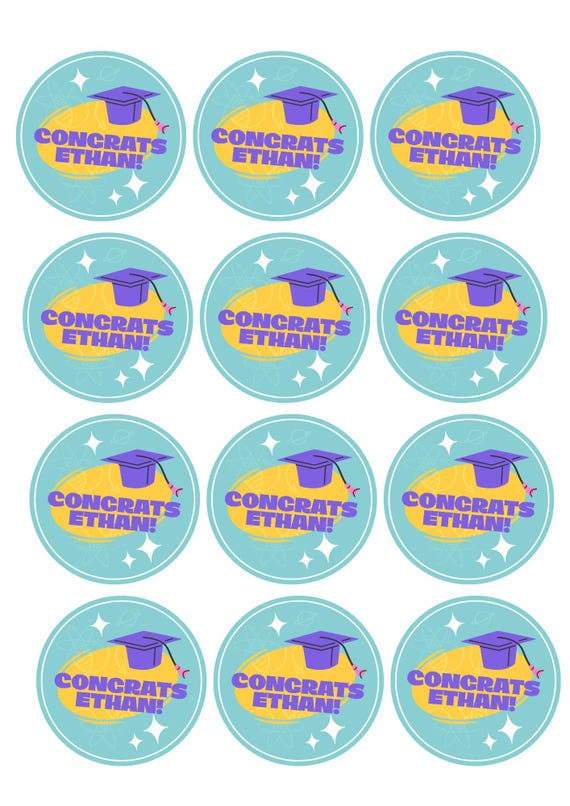 Graduation Stickers for gift packages | Graduation party gifts