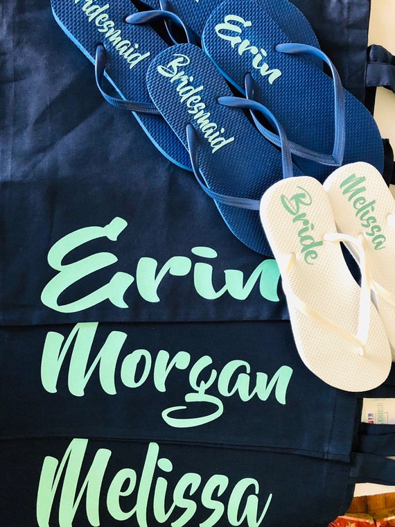 navy blue flip flops for wedding