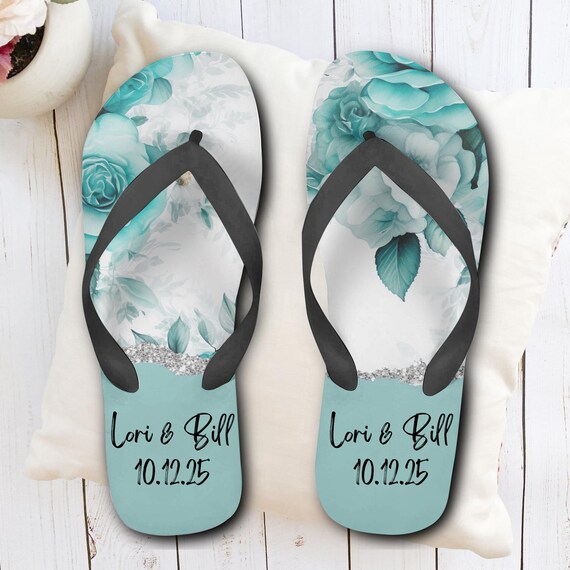 Bulk Custom Wedding Flip Flops: Welcome Favor with Organza Bag