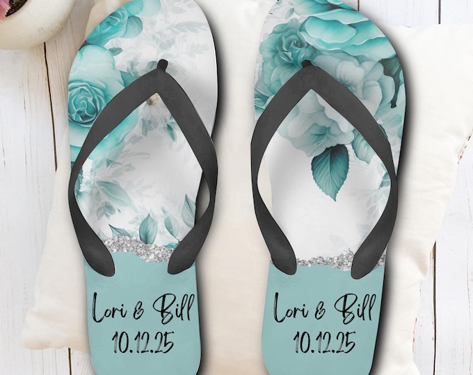 Bulk Custom Wedding Flip Flops: Welcome Favor with Organza Bag
