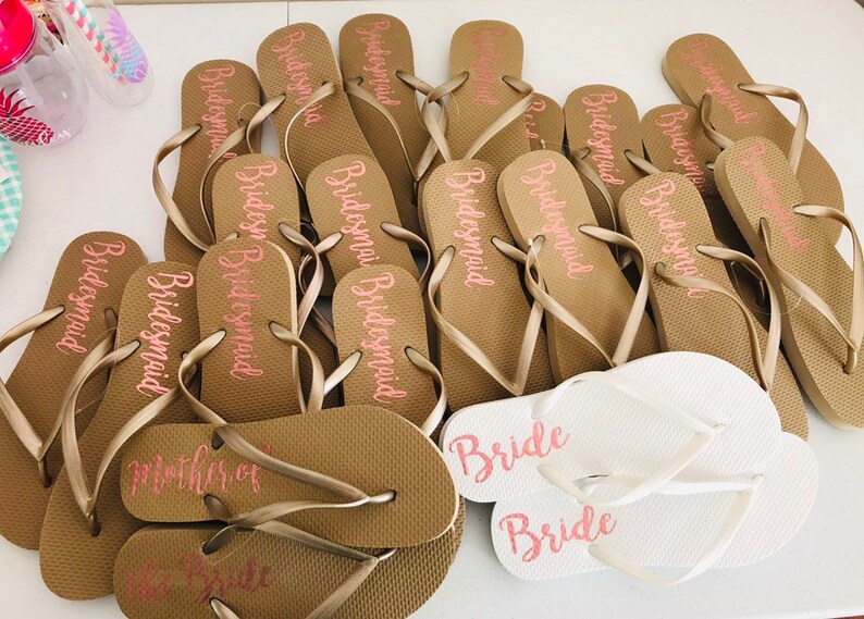 bridal party flip flops