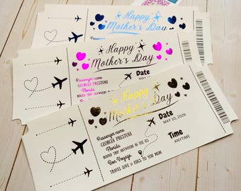 Mother's Day Scratch Off Ticket | Surprise Concert, Event Reveal (Printed)