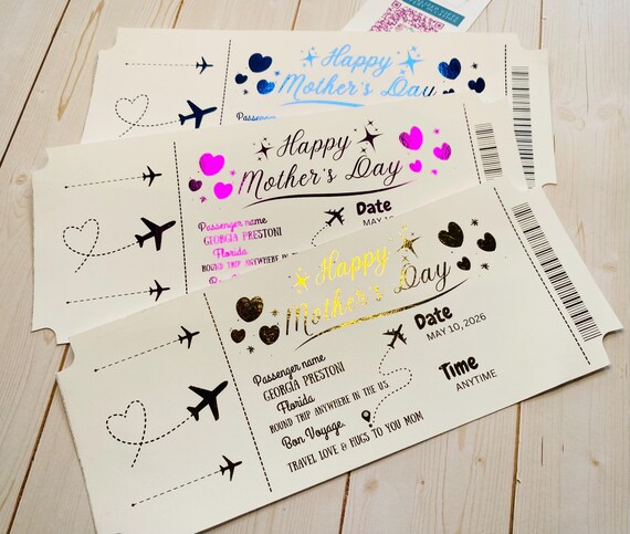 Mother's Day Scratch Off Ticket | Surprise Concert, Event Reveal (Printed)