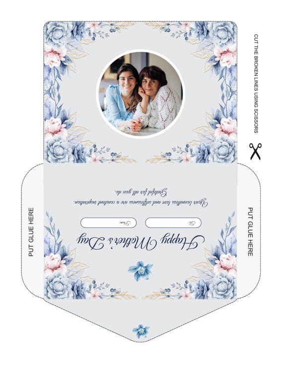 Canva Editable Money and Gift Card Envelope Templates, Print and Cut Designs
