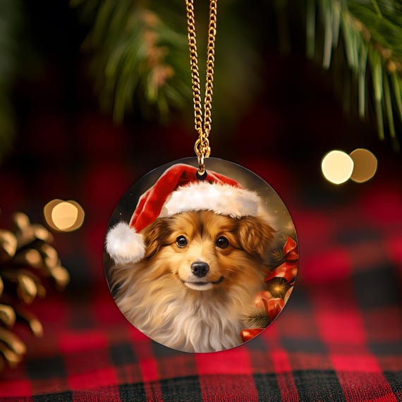 Pet Photo Ornament: Custom Dog or Cat Memorial Gift