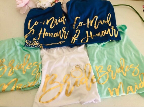 Bridesmaid Tank Top: Bridal Party Matching Shirts