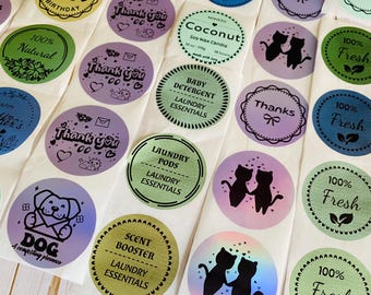 Custom 2 Inch Round Stickers | Logo, Thank You, Product Labels | Small Business Branding