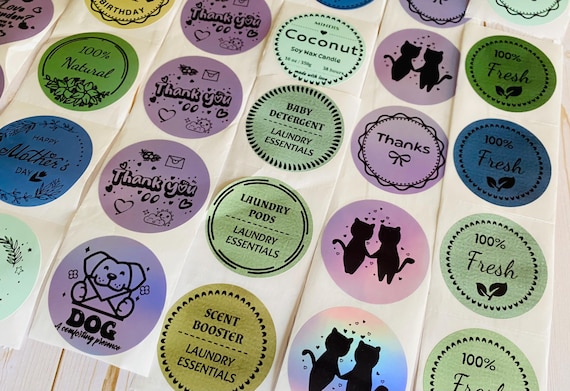 Custom 2 Inch Round Stickers | Logo, Thank You, Product Labels | Small Business Branding