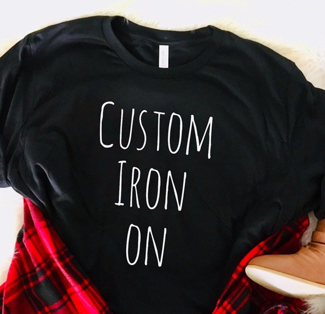 Custom Heat Transfer Vinyl Design, Decal Iron On, Office Shirts