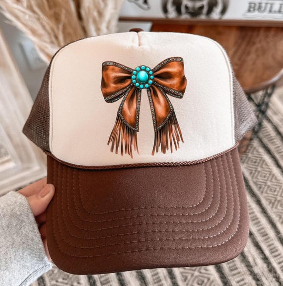 Country girl Trucker Hat, Cowgirl hat with bow