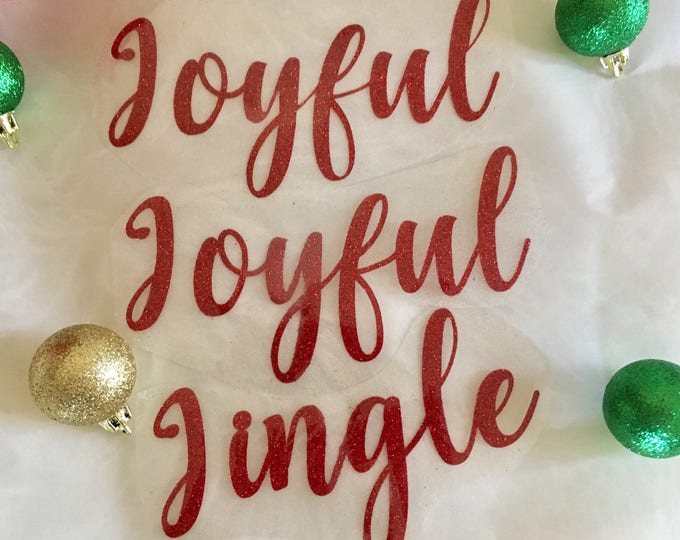 Christmas Carroling Shirt Iron On, Glitter or Gloss, Matching Family Gift