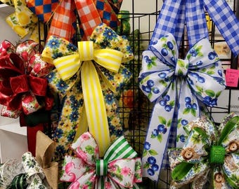 PreMade Bows for Wreaths, *Bow Only* Decor for flowers