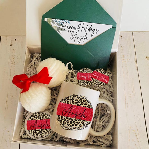 Ready to Give Gift Box with Mug, Coasters, ornament and card