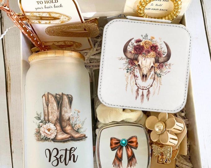 Cowgirl western-chic gift box