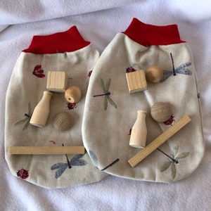 Stereognostic or Mystery Mitts with Shapes and Lesson  - Montessori - Home School