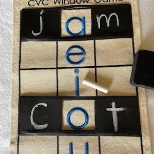 Consonant Vowel Consonant Window Game  ALL ITEMS INCLUDED Montessori Sorting Mats - Language