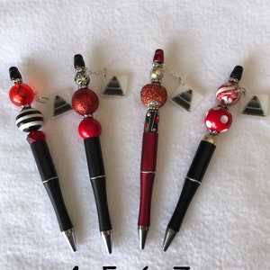 Beaded Pen with Montessori Dangle Charm - ink refill included