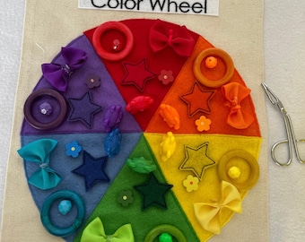 Color Sorting with Primary and Secondary Colors-  Montessori - Home School