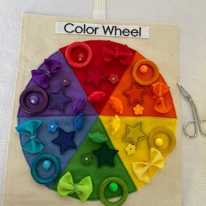 Color Sorting with Primary and Secondary Colors-  Montessori - Home School